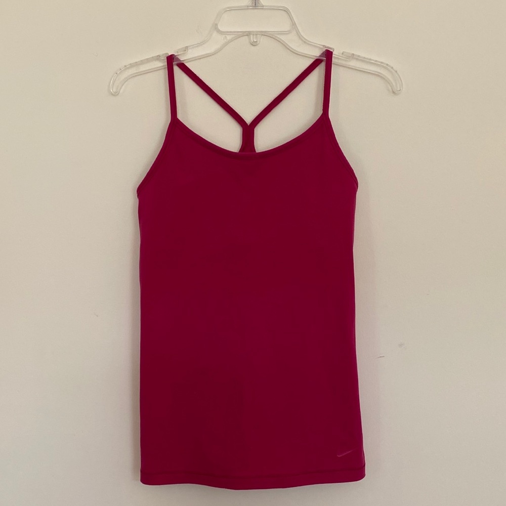 Nike Dri Fit Deep Pink Workout Tank Top